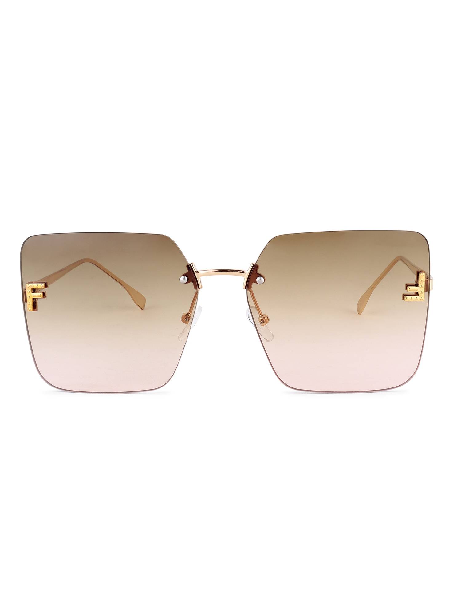 HASHTAG EYEWEAR Women Square Gradient Brown Sunglass-RL-190722-YLO (54)