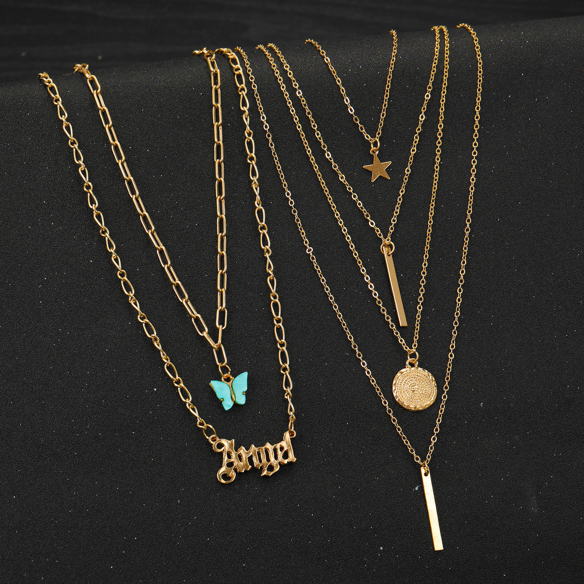 Jewels Galaxy Jewellery For Women Gold Plated Layered Necklace Combos