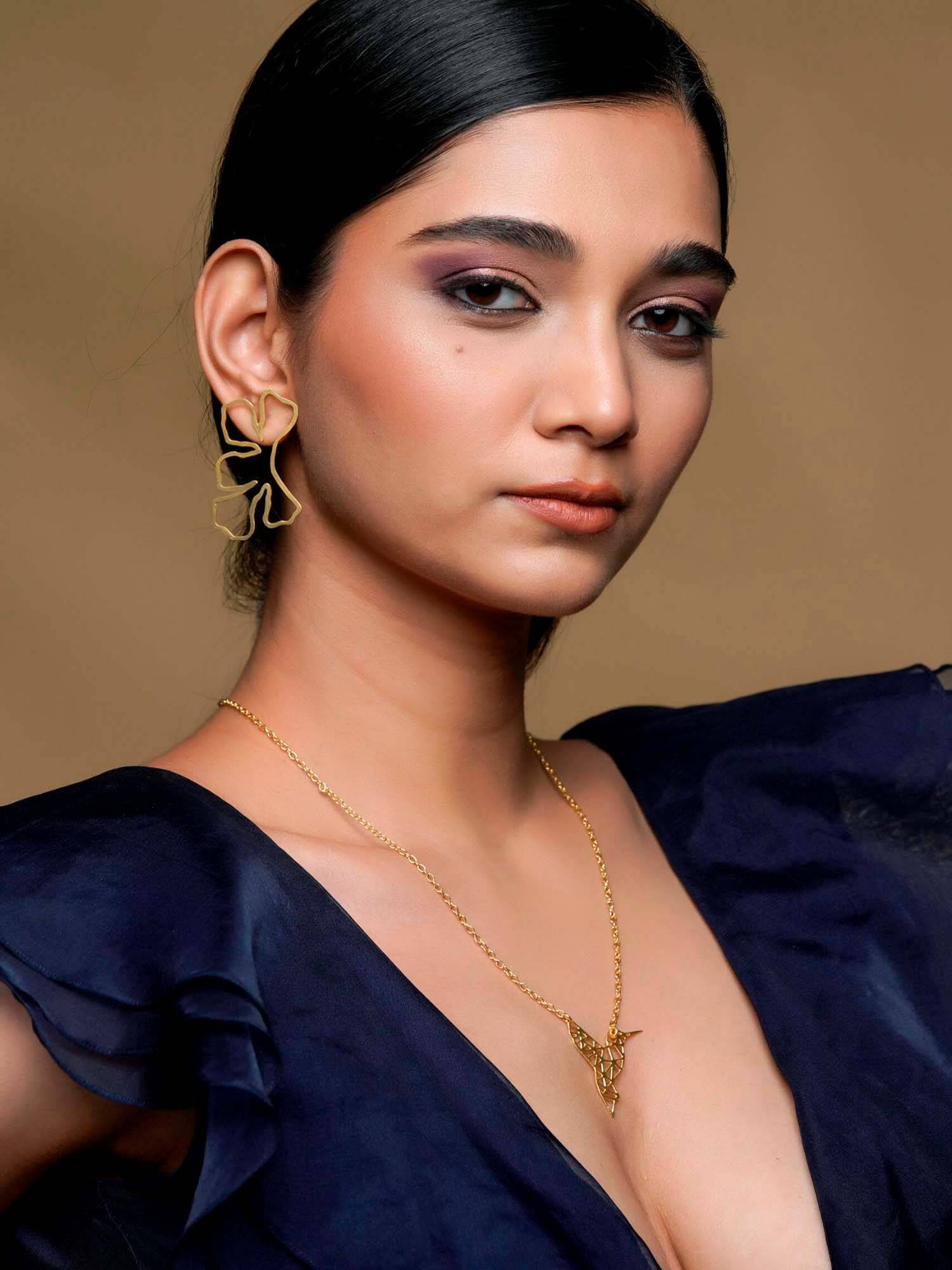 BaalaJewels Gold Minimal Edge Earrings