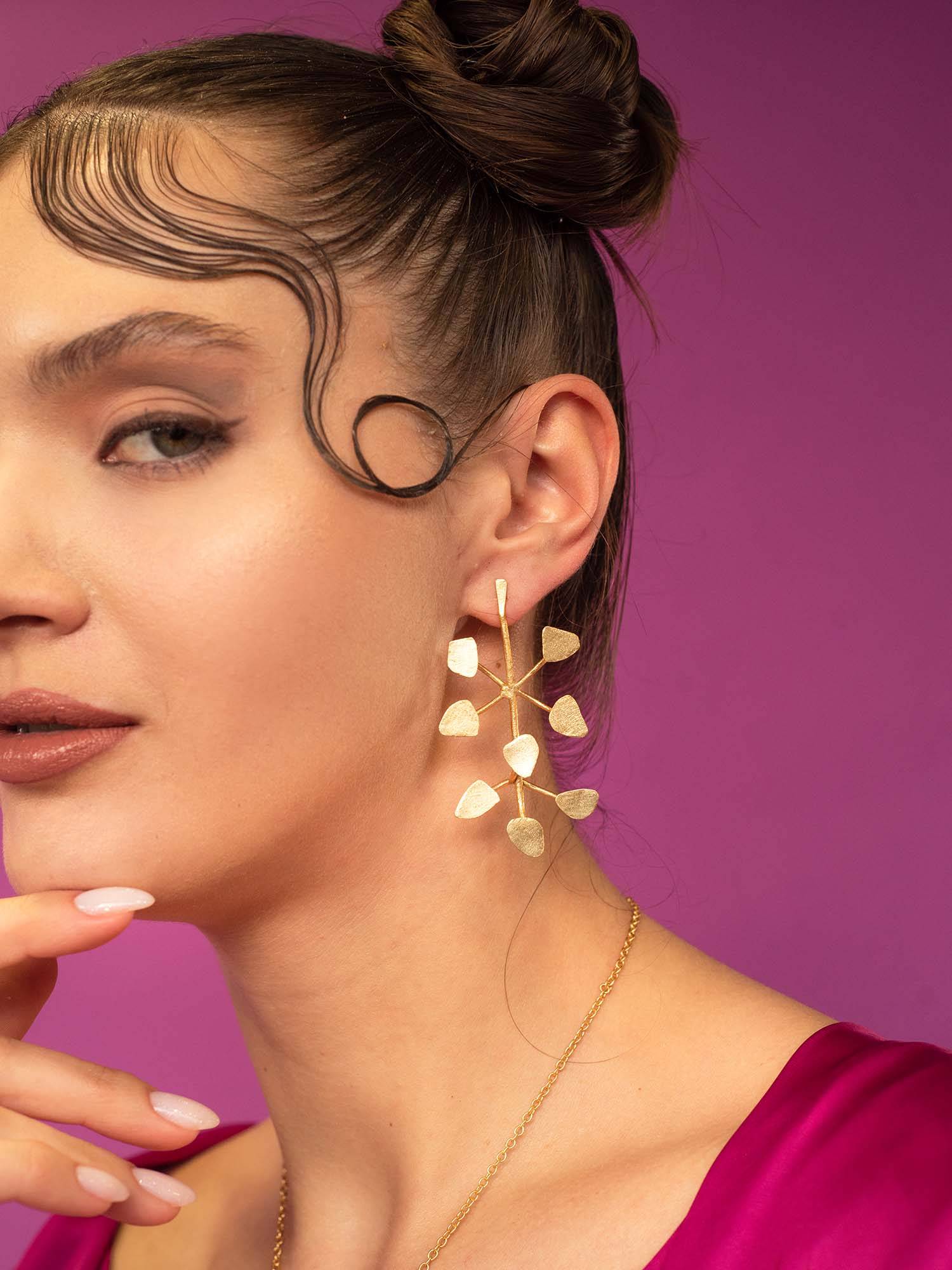 BaalaJewels Gold Orb Earrings