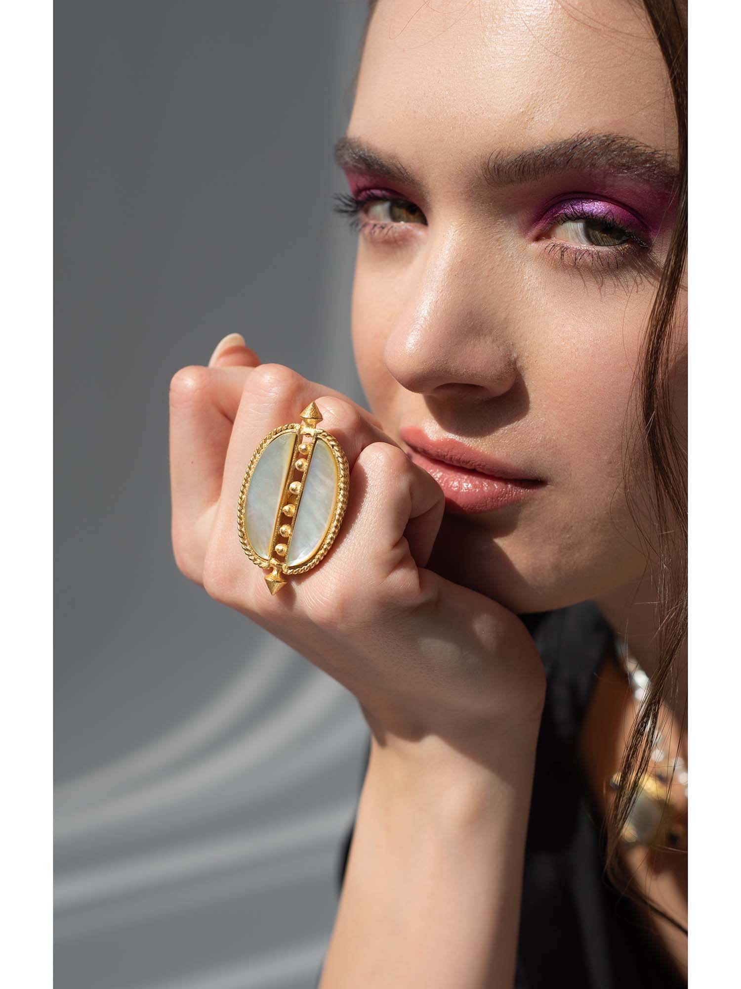 BaalaJewels White Celestial Ring
