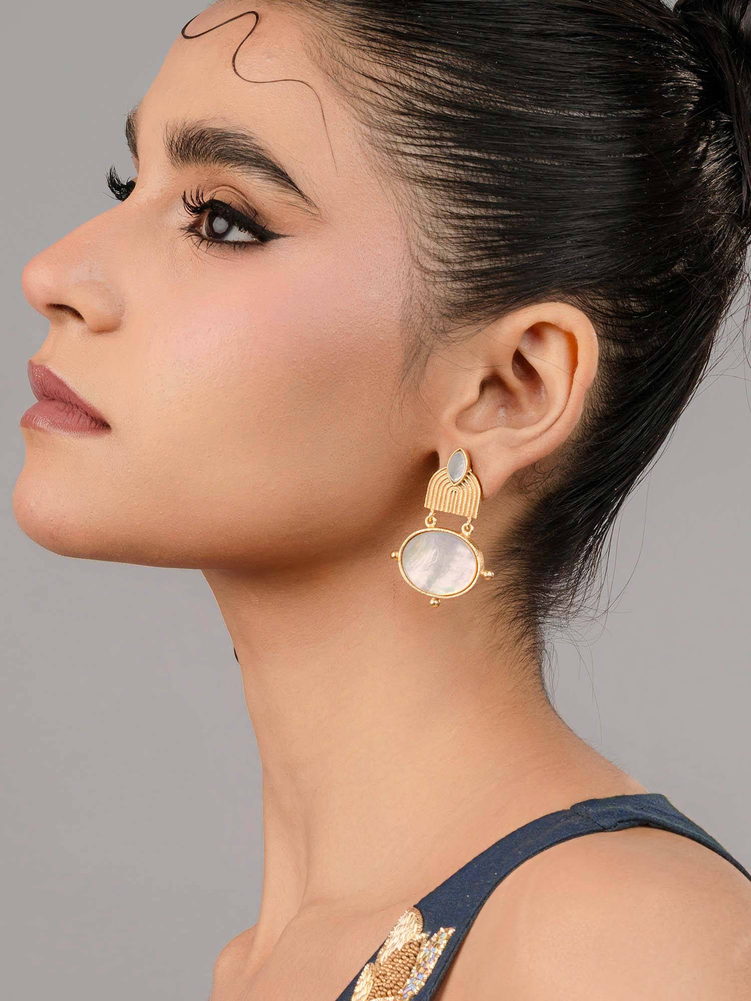 BaalaJewels White Moonveil Drops