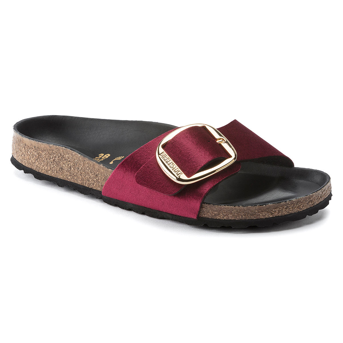 Buy Birkenstock Madrid Big Buckle Rivet Logo Maroon Narrow Width
