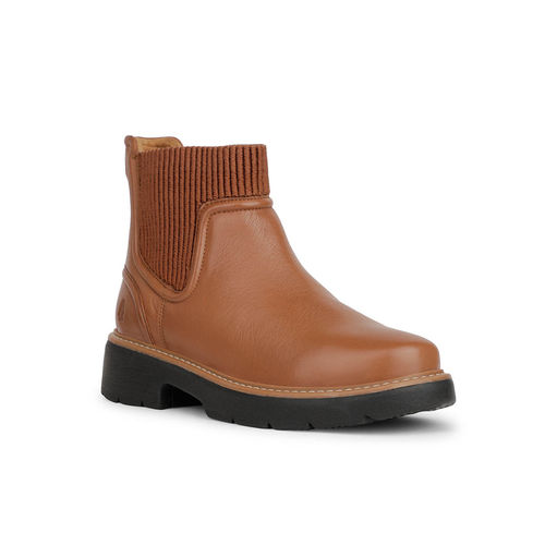 Hush Puppies Tan Women Chelsea Boots (UK 3)