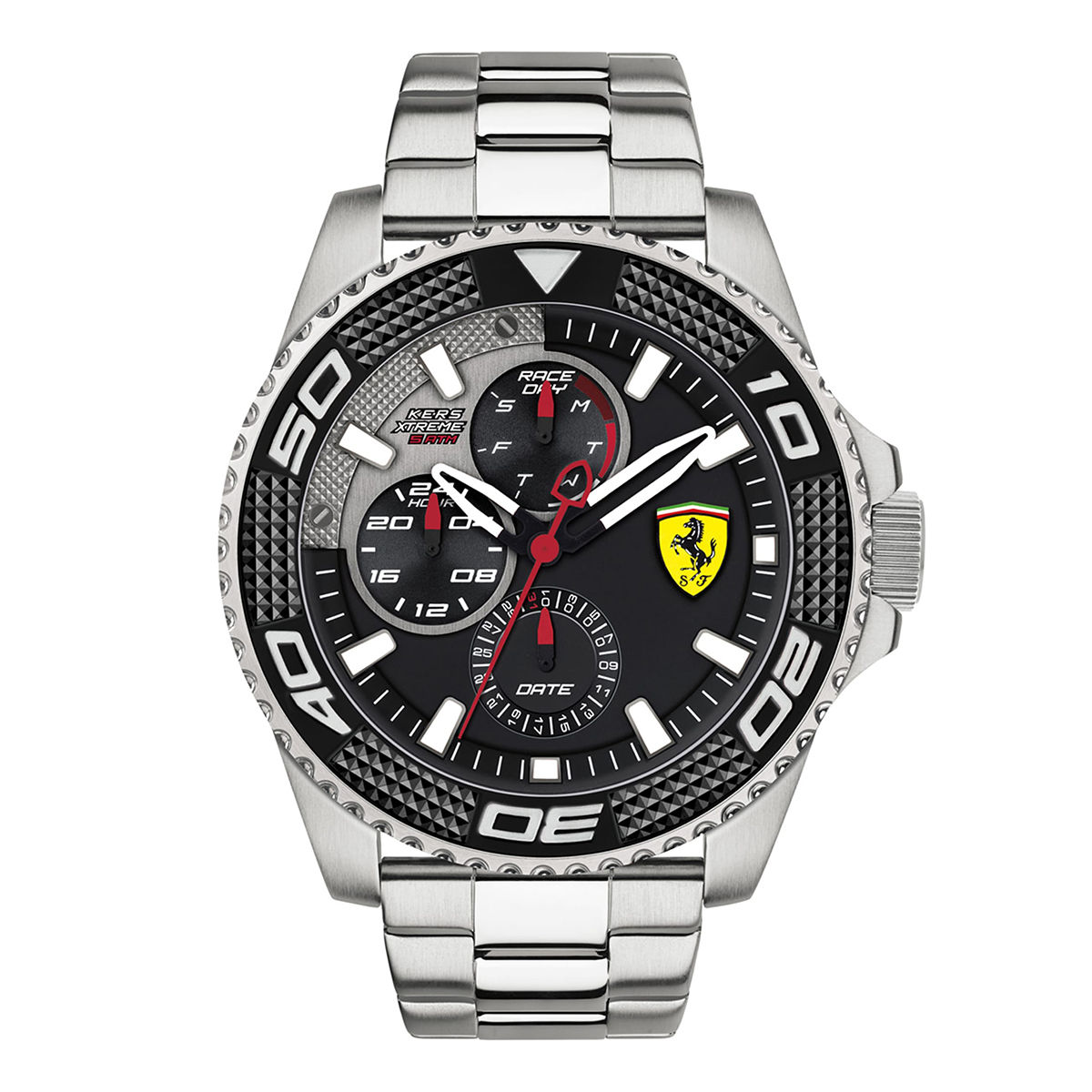 Buy Scuderia Ferrari Kers Xtreme 0830470 Black Dial Multifunction