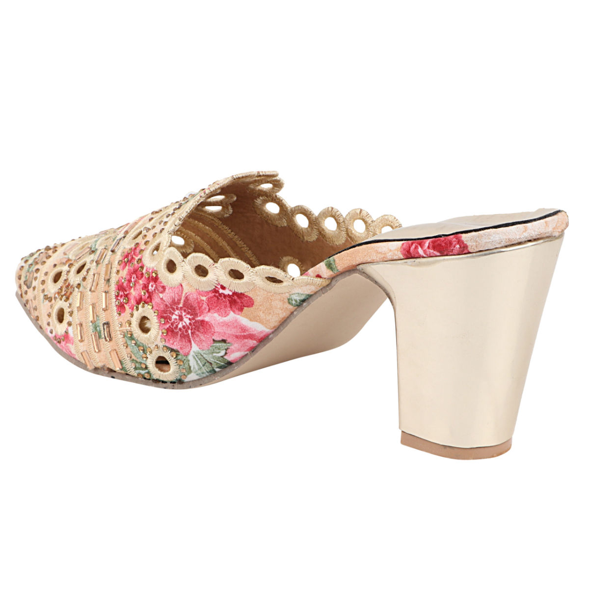 Cream hotsell mules heels