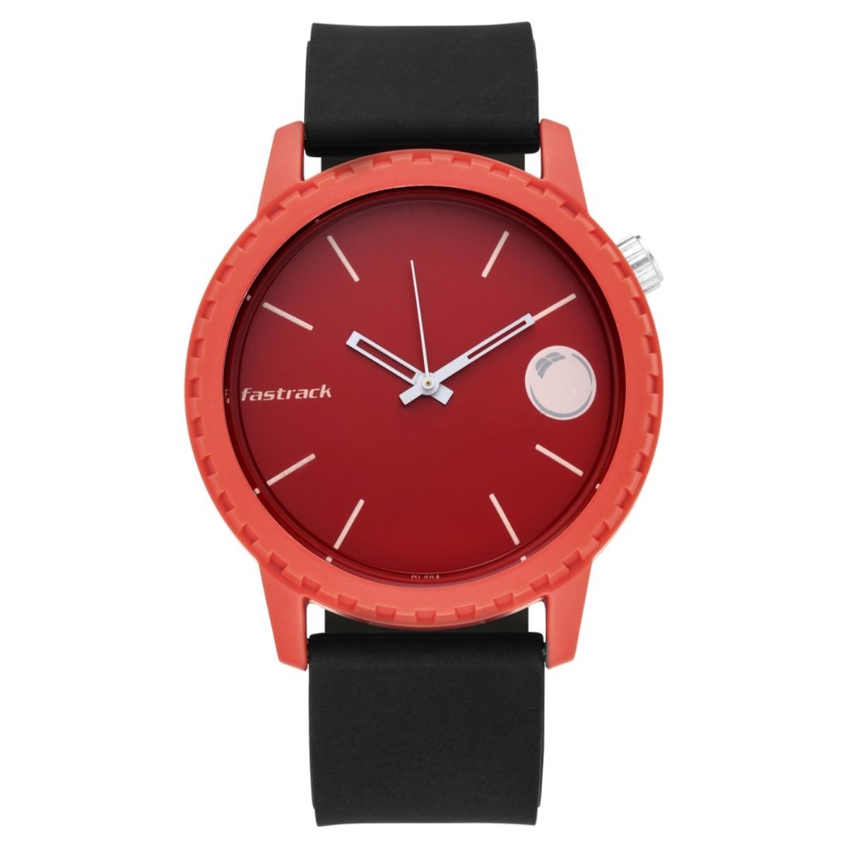 Fastrack red on sale dial watch