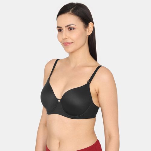 Buy Zivame Marshmallow Padded Wired 3/4Th Coverage T-Shirt Bra - Anthracite  Online