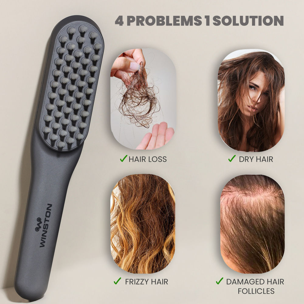 Winston Rechargeable LED Hair Growth Therapy Comb Grey Buy Winston