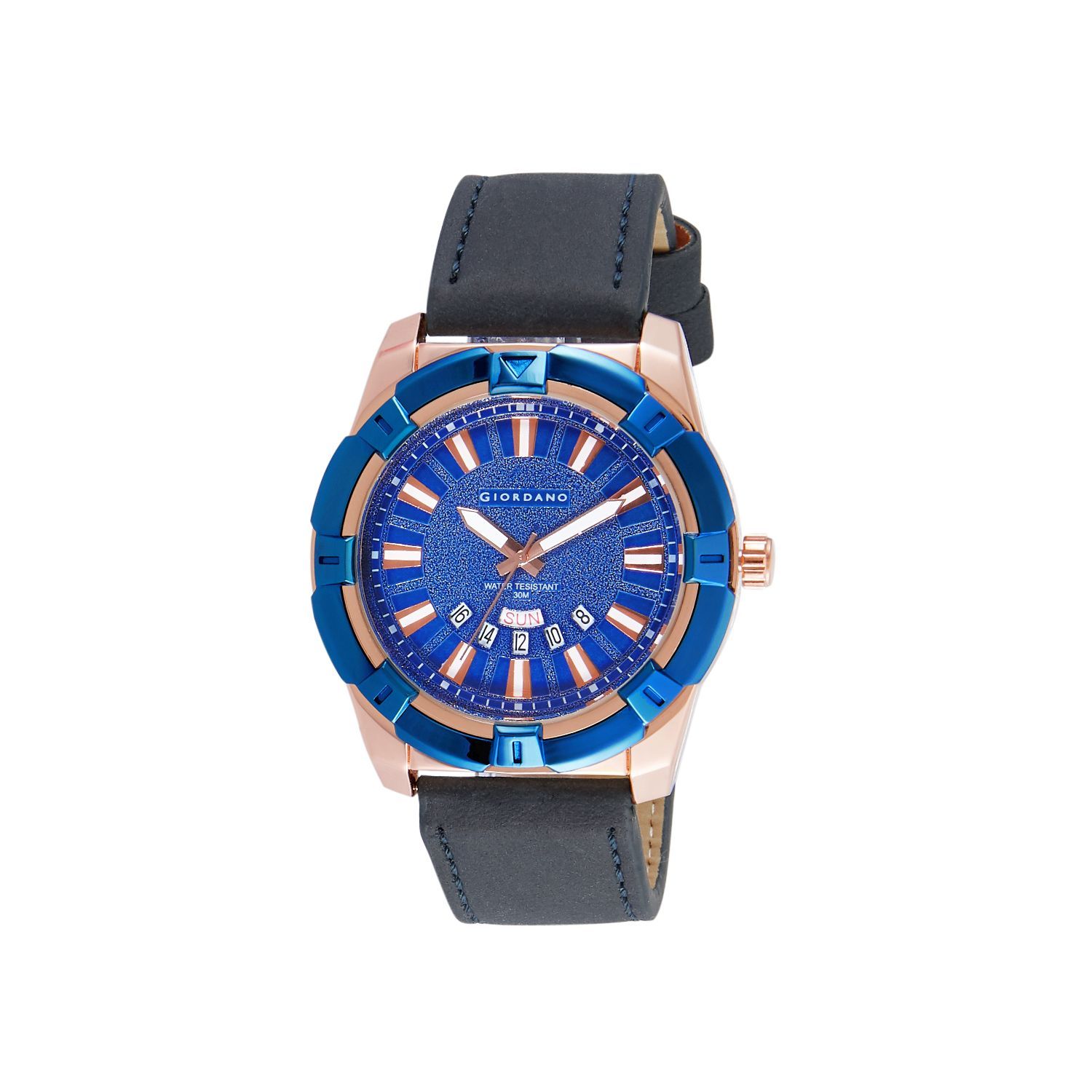 Giordano analog blue top dial men's watch