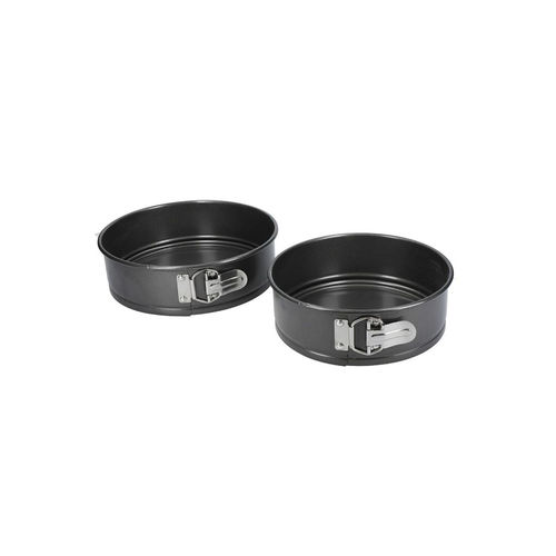 MasterClass 23 and 20 cm Springform Cake Tins For thinKitchen, Set of 2,  Carbon Steel