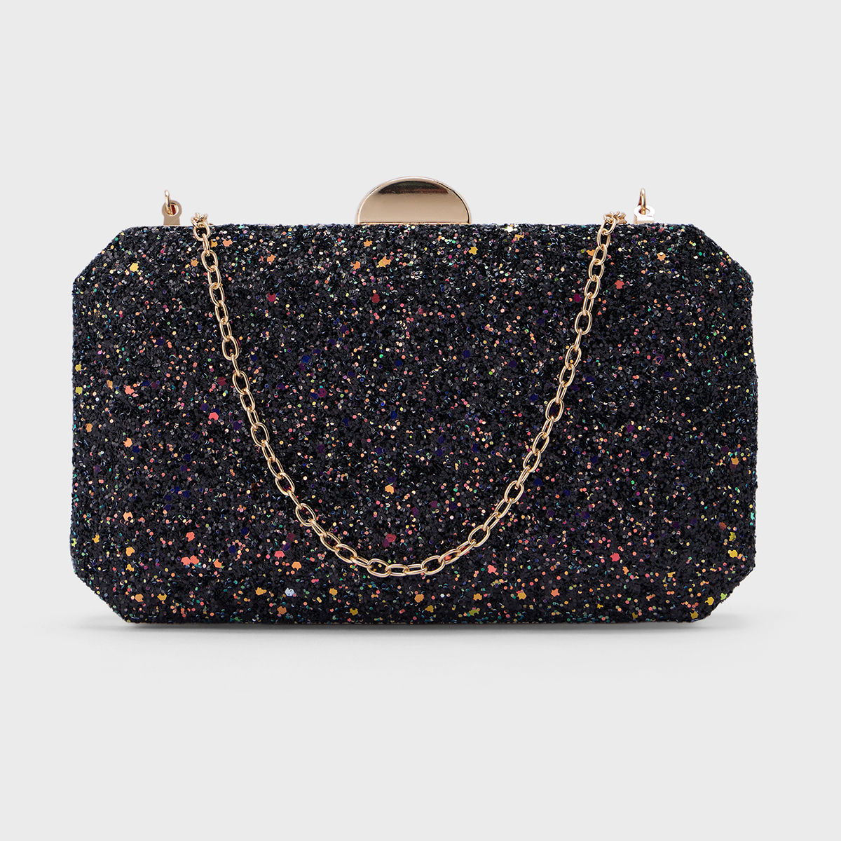 Buy Azai by Nykaa Fashion Black Textured Rainbow Shimmer Blingy