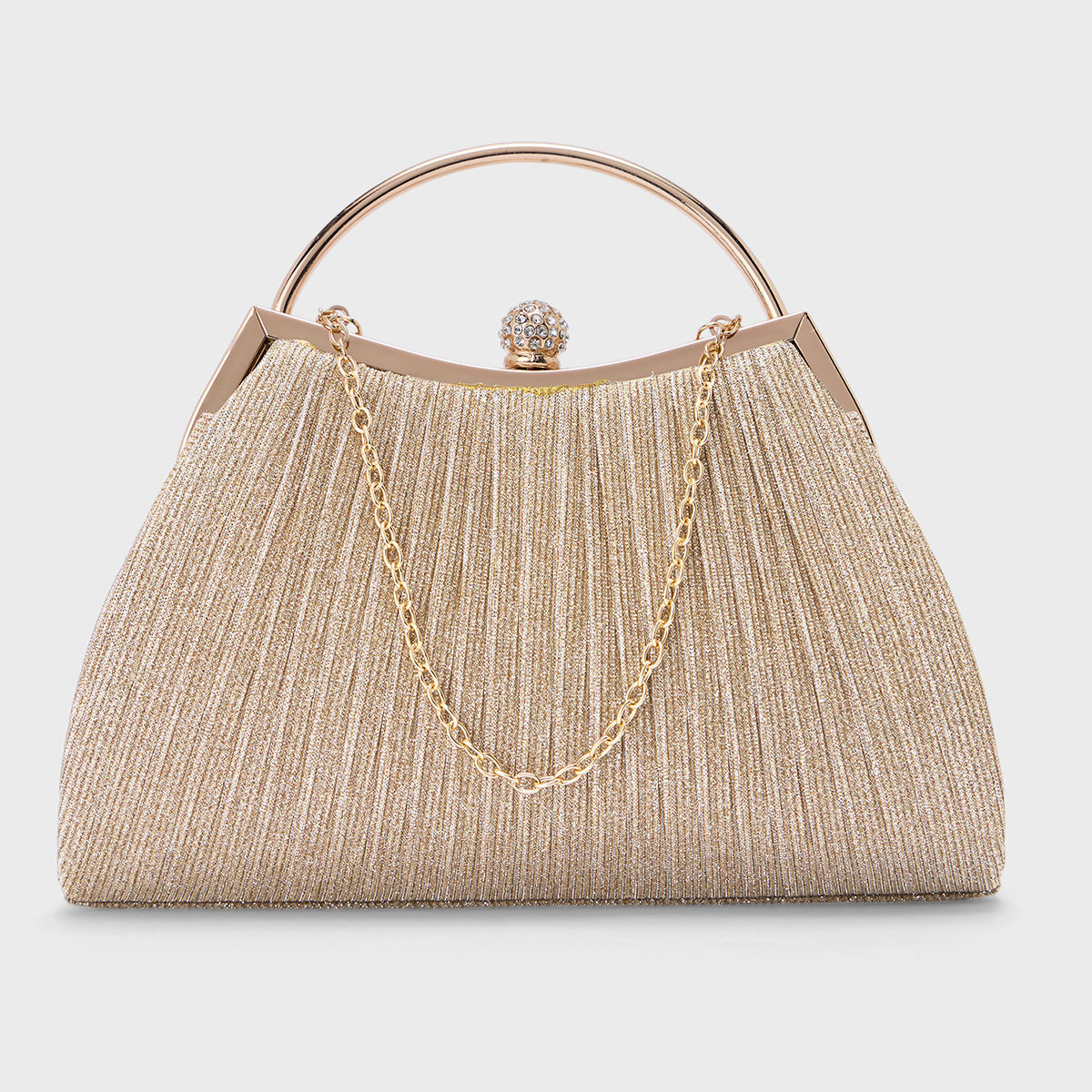 Buy Azai by Nykaa Fashion Gold Textured Shimmer Pleated Party