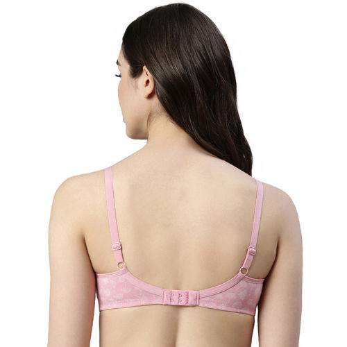Buy Enamor A042 Non Padded Side Support Shaper Stretch Cotton Everyday  Bra-ginko Scattered Pink online