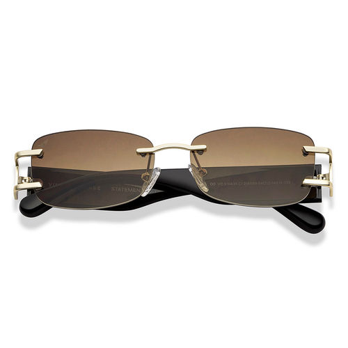 Buy Vincent Chase by Lenskart Gold Brown Gradient Rimless