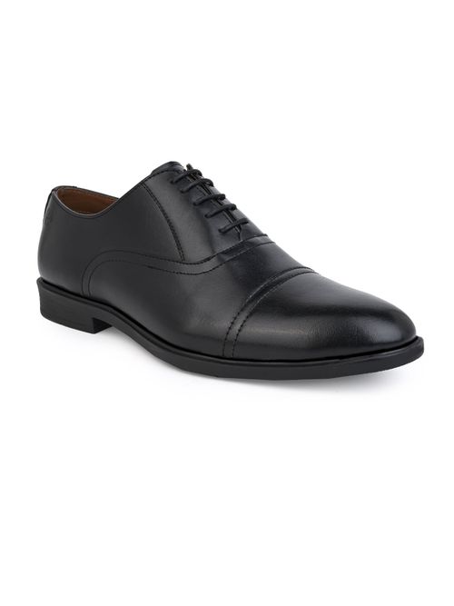 Buy Alberto Torresi Black Synthetic Formal Shoes Online