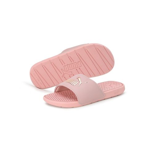 Puma Leadcat Slippers Puma Cool Cat Kids Pink Slides (UK 3)