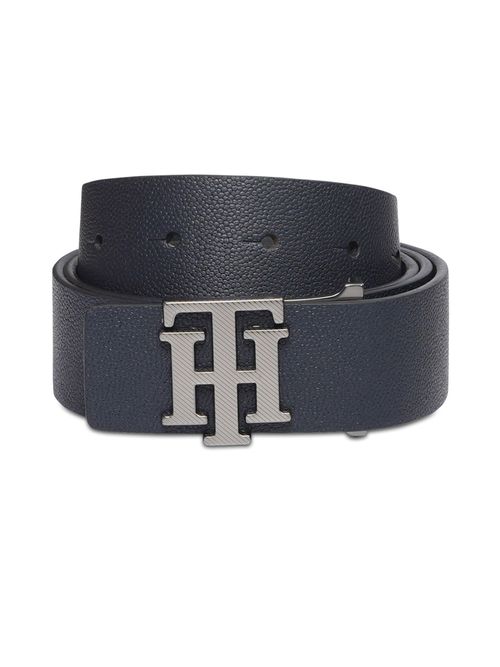Buy Tommy Hilfiger Men Leather Casual Belt Navy (Jonava) Online