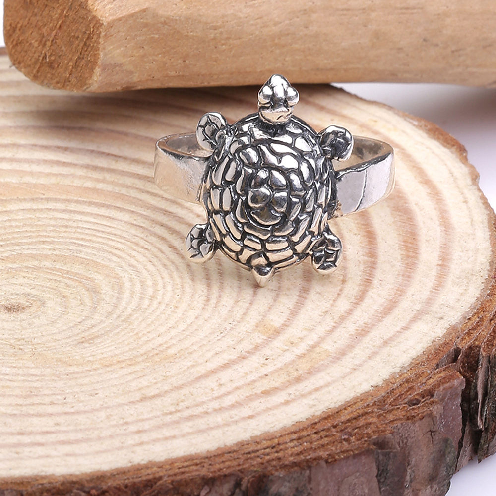 Retailer of 925 sterling silver tortoise diamond ring | Jewelxy - 230508