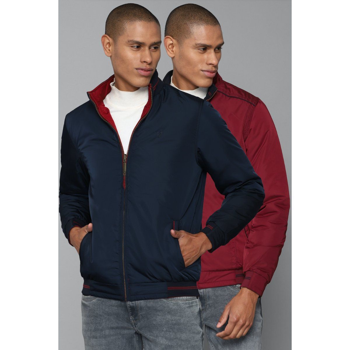 Allen solly sale maroon jacket