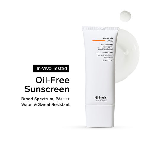 Minimalist Light Fluid SPF 50 Face Sunscreen