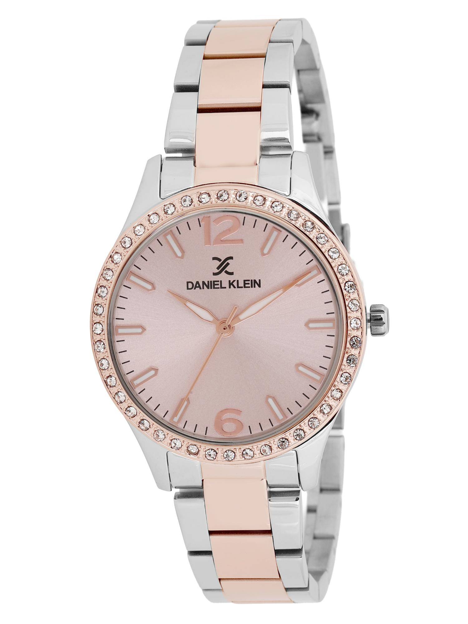 Daniel Klein Womens Two-Tone Rose Gold Silver Analog Watch (DK.1.12898-5) (M)