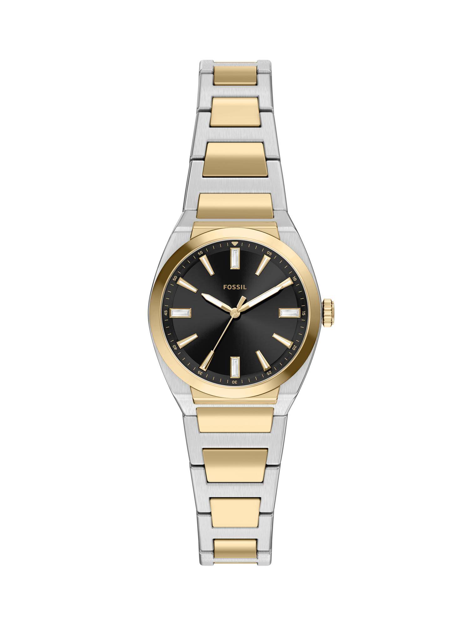 Fossil Everett Two Tone Women Quartz Black Watch (ES5495) (S)