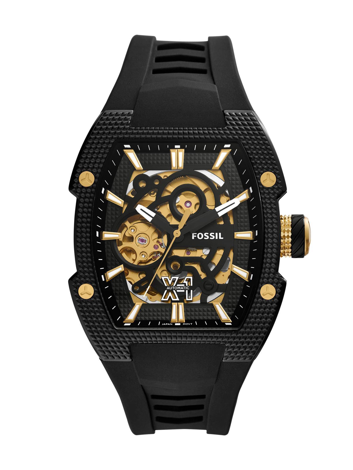 Fossil Machine X1 Two Tone Men Automatic Black Watch (ME3284) (M)