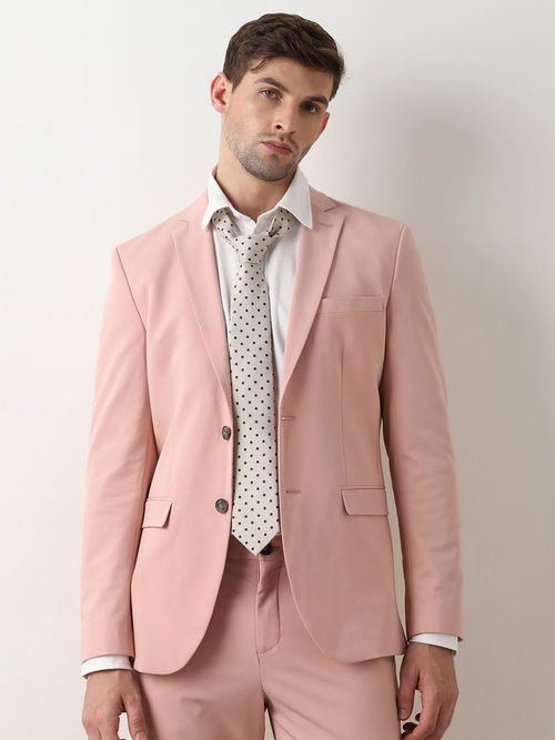 Selected Pink Single Breasted Suit Blazer