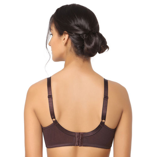 Buy Wacoal Retro Chic Non-Padded Wired Full Coverage Full Support Everyday  Comfort Bra - Brown (40DD) Online