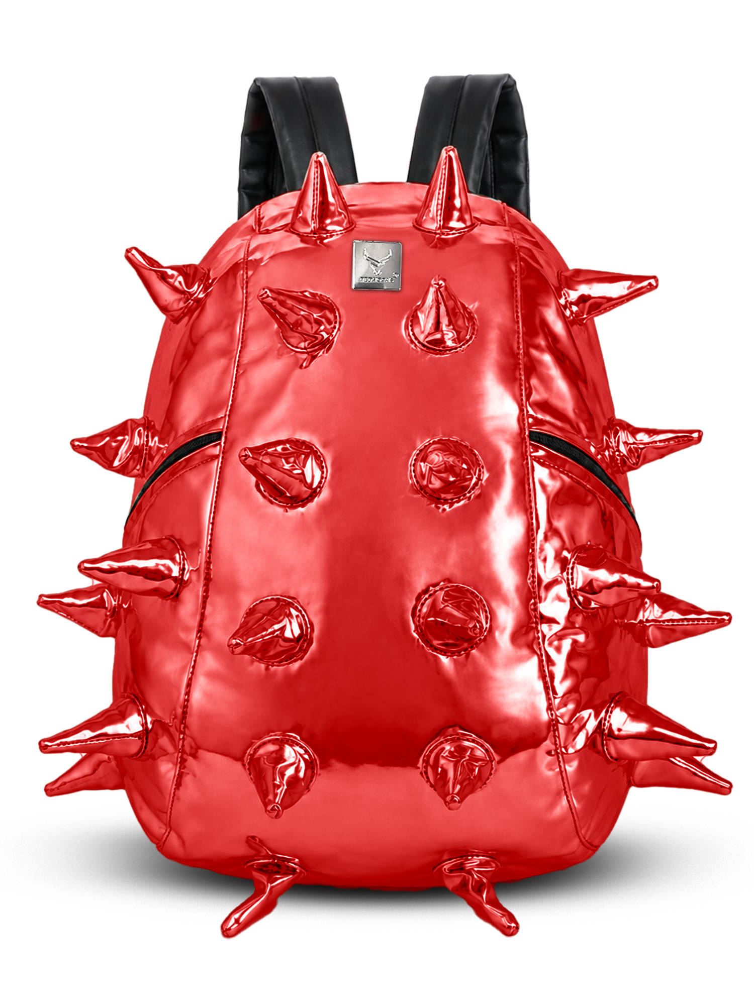 Buy REDHORNS Red Pu Leather Outdoor Backpack Water-Resistant