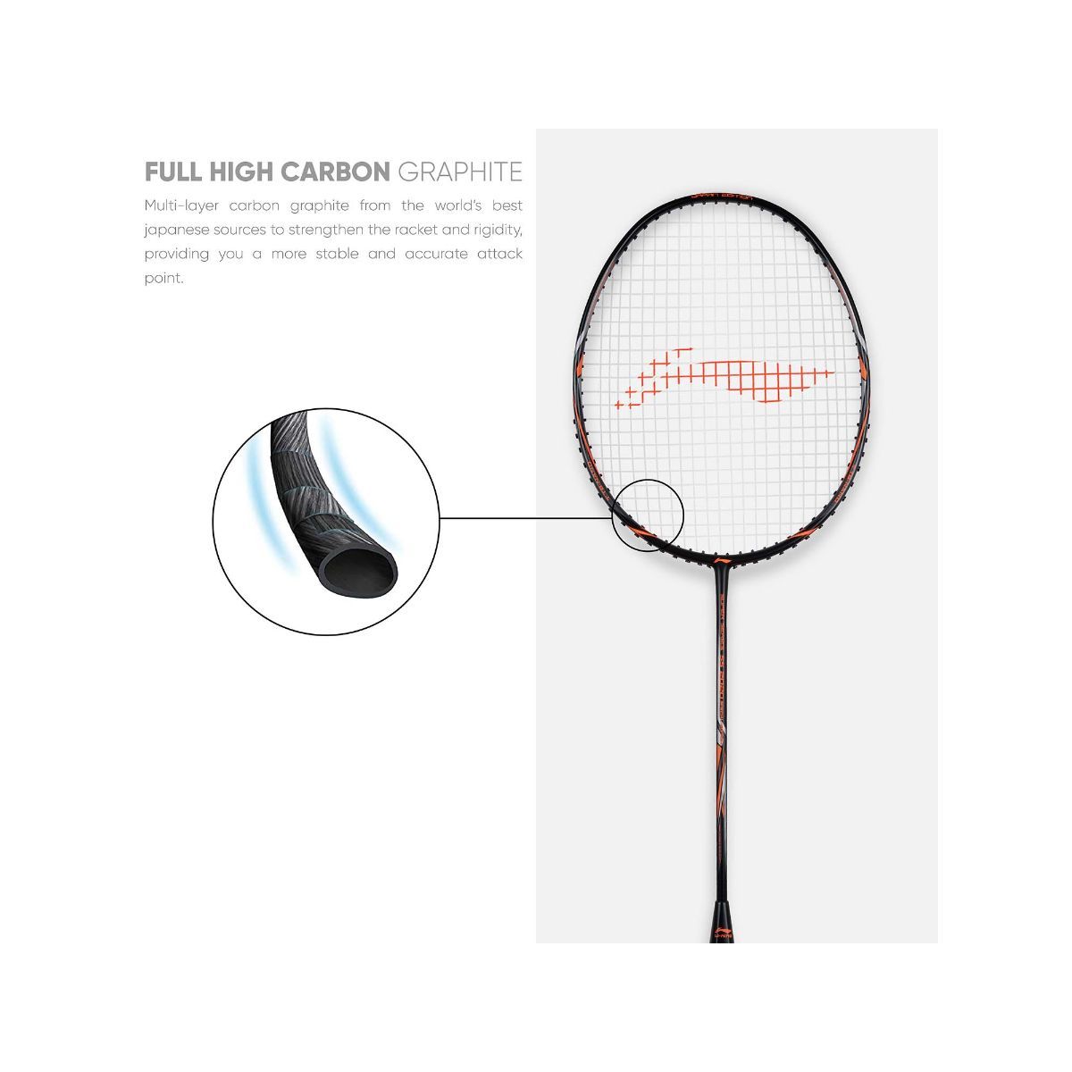 Buy Li-Ning Super Series 2020 Strung Badminton Racquet (Black