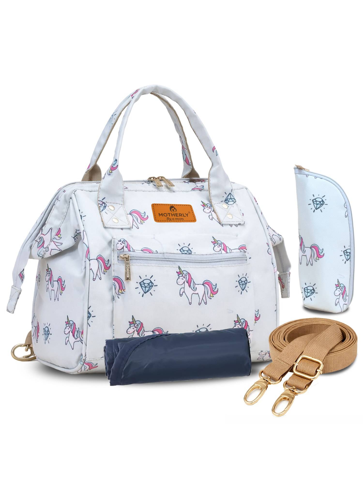 Motherly NANO Diaper Bag for Mothers for Travel Combo Set with Accessories