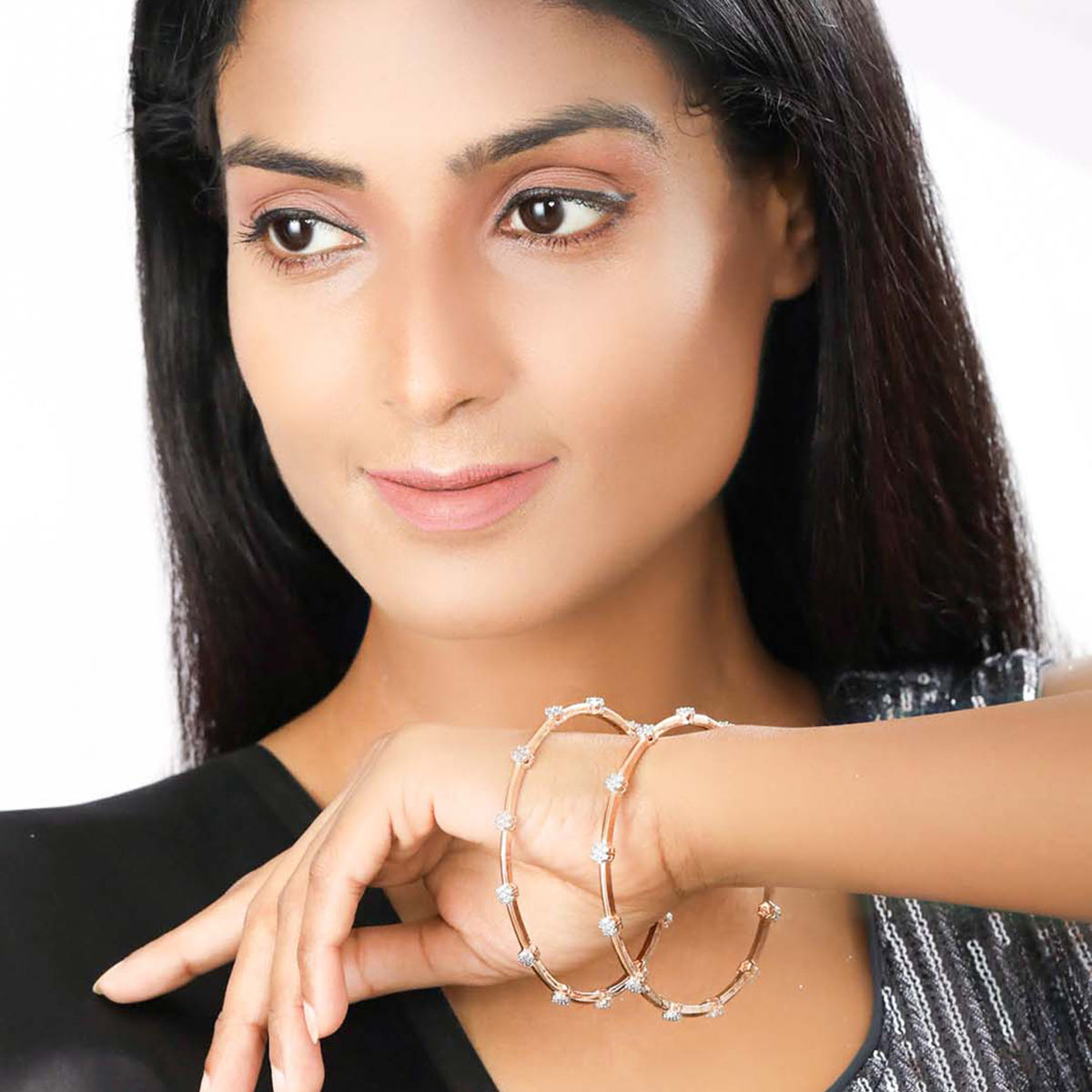 priyaasi-american-diamond-rose-gold-plated-bangles-set-1005-buy