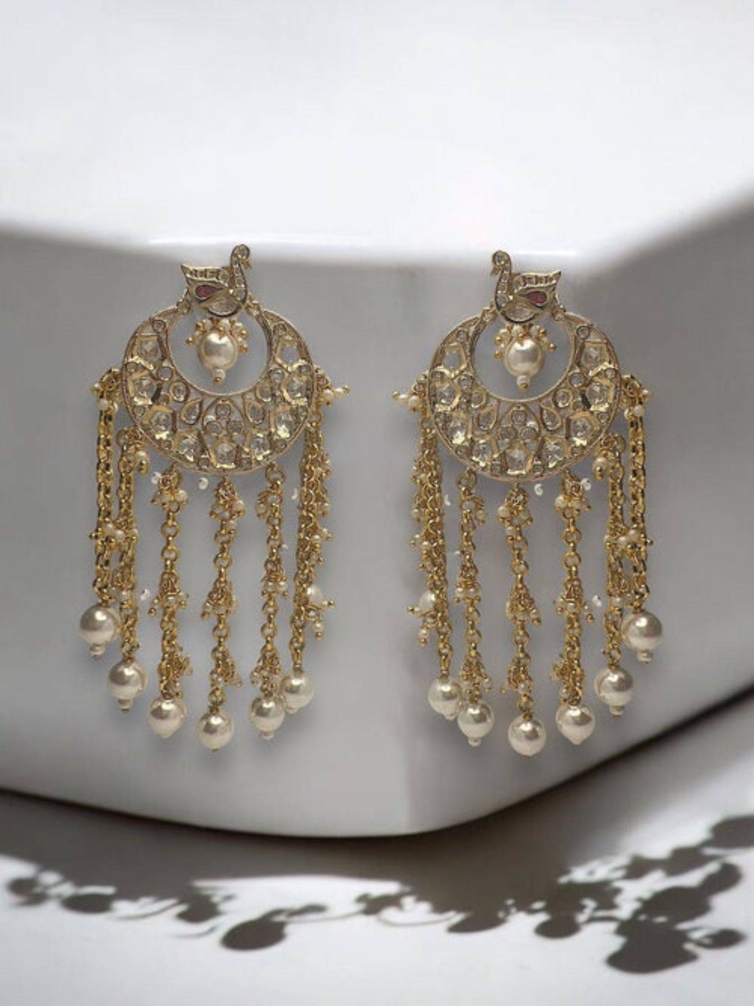 XAGO Le Uksita White Pearl and Moissanite Earrings