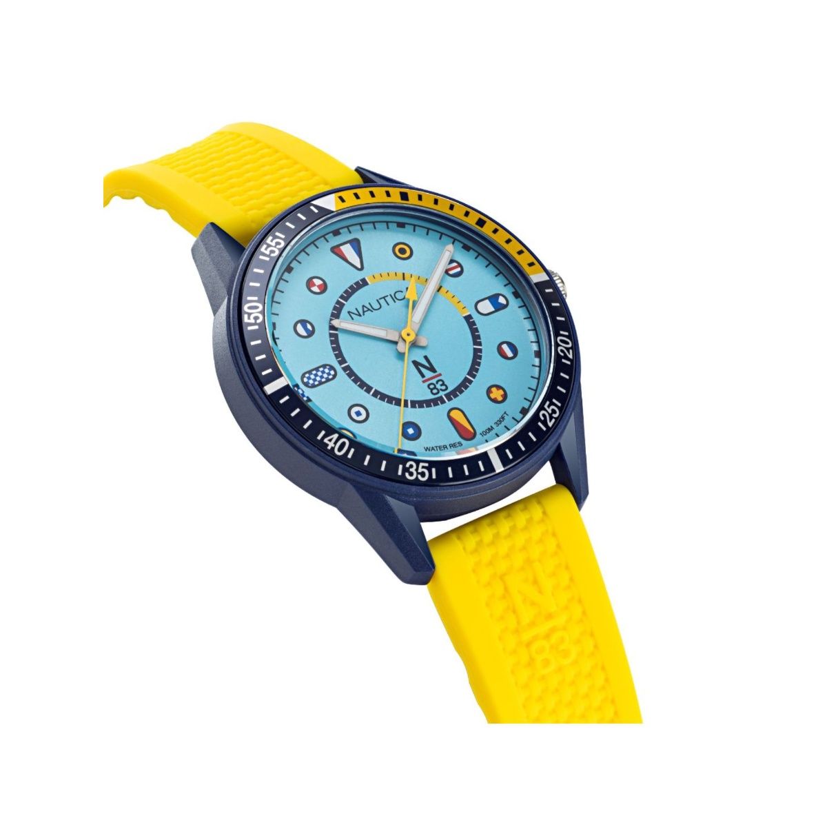 Nautica Watches Value Basic Gents Analog Watch Yellow And Blue Napspf Buy Nautica Watches