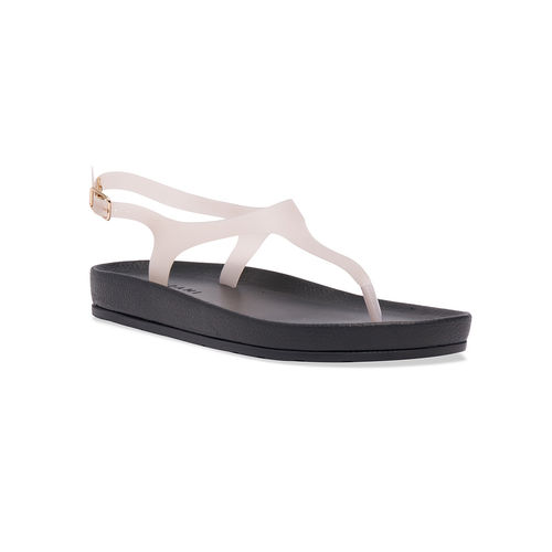 Buy Eridani Barelythere Ankle Strap White Sandals Online