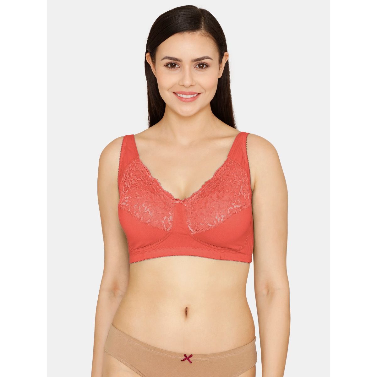 Zivame Single Layered Non Wired 3 4th Coverage Super Support Bra