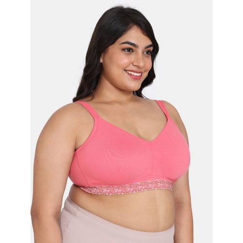 Zivame Double Layered Non Wired Full Coverage Super Support Bra Desert Rose  (42C)