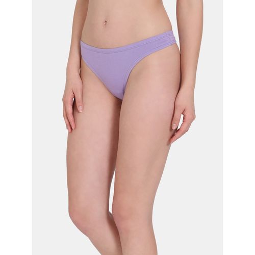 Buy Zivame Anti-Microbial Low Rise Zero Coverage Thong - Rouge Red online