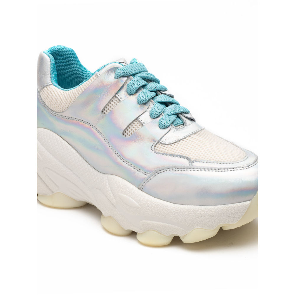 Girls Holographic Sneakers | The Children's Place - SILVER