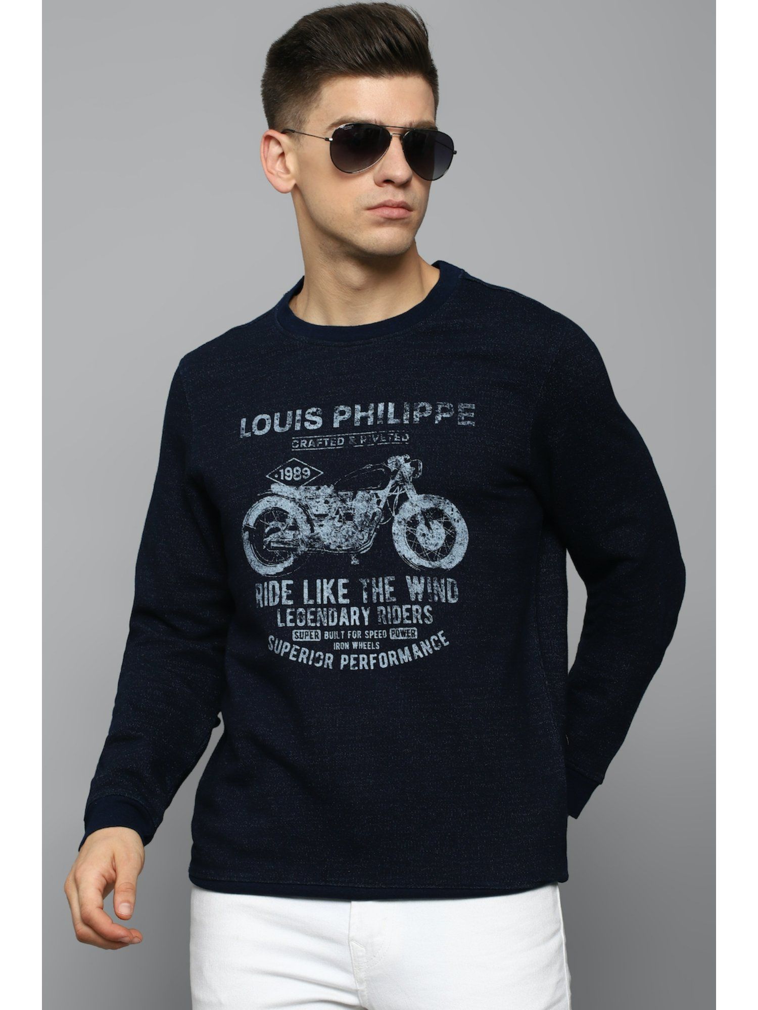 Buy Louis Philippe Sport Men Mustard Yellow Brand Logo Printed Sweatshirt -  Sweatshirts for Men 19449356 | Myntra