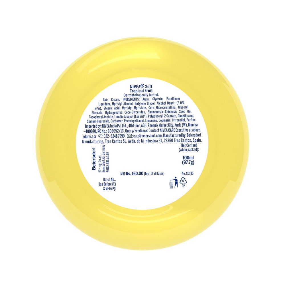 nivea soft cream tropical fruit