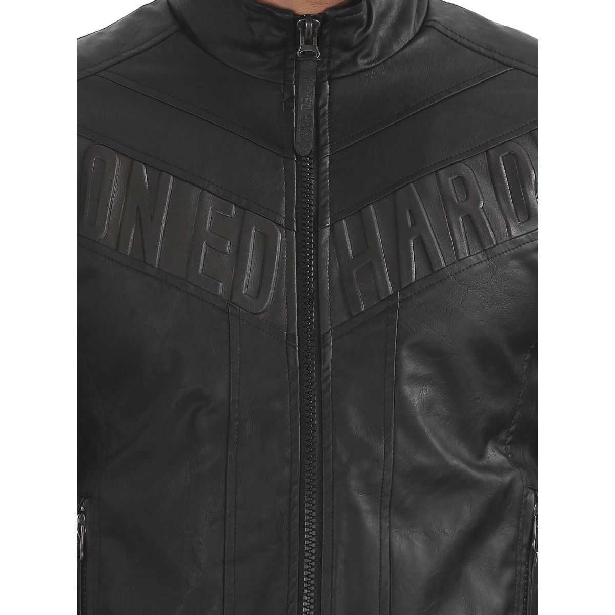 Ed hardy 2024 panelled biker jacket