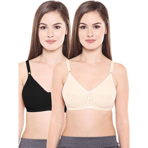 Buy Bodycare Women Cotton Full Coverage Padded Regular Bra (Pack of 2)  Online