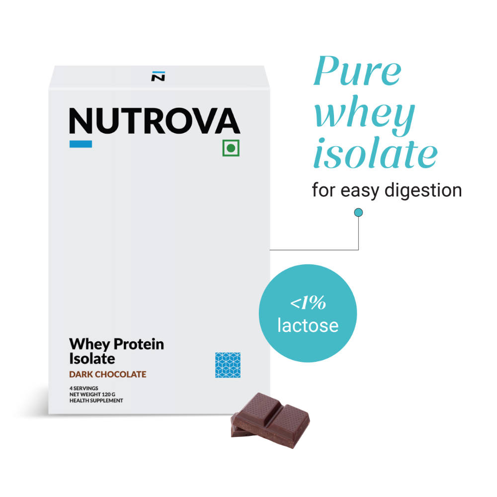 Nutrova Whey Protein Isolate Travel Pack - Dark Chocolate