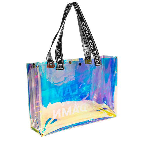 Buy Colorbar Holographic Iridescent TPU Tote Bag Online