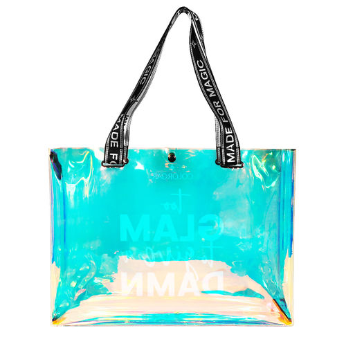 Colorbar Holographic Iridescent TPU Tote Bag
