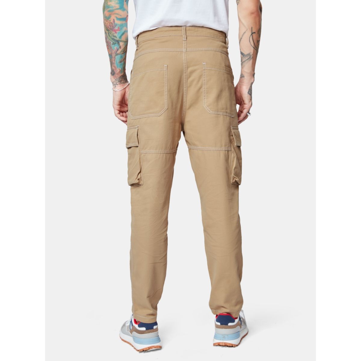 Off Duty India Trousers and Pants  Buy Off Duty India Utility Relaxed Fit Cargo  Pantsnude Online  Nykaa Fashion