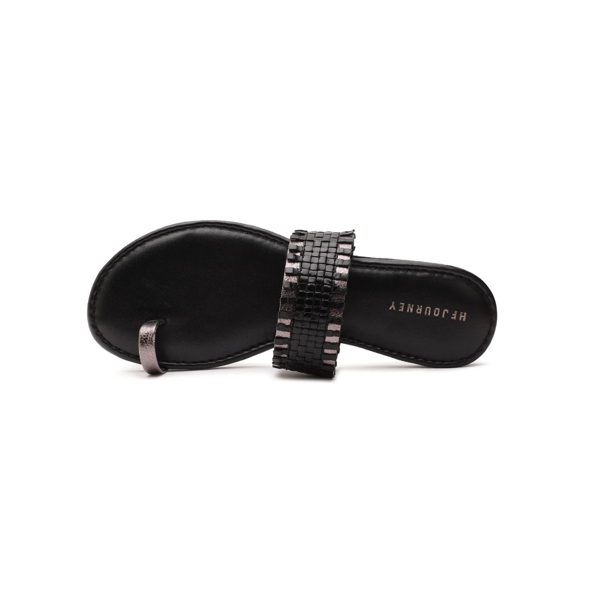 Buy HF Journey Solid Black Flats Online